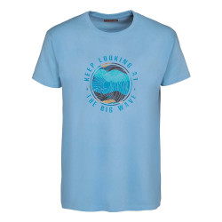 TEE-SHIRT BIG WAVE Bleu Ciel