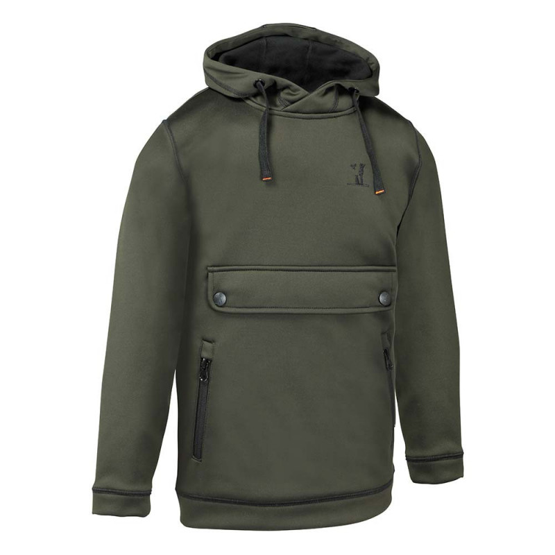 SWEATSHIRT A CAPUCHE ENFANT KAKI