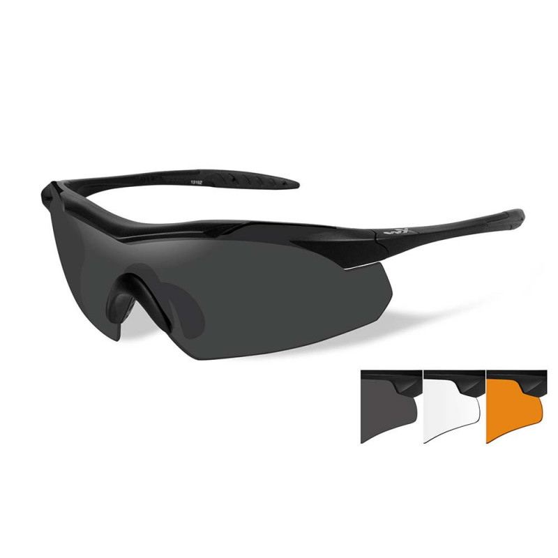 Lunettes de protection balistiques Vapor écrans fumé/incolore/orange