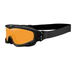 Masque de protection balistique Spear noir écrans fumé/incolore/orange