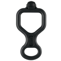 Descendeur en huit avec doigt anti-brûlure