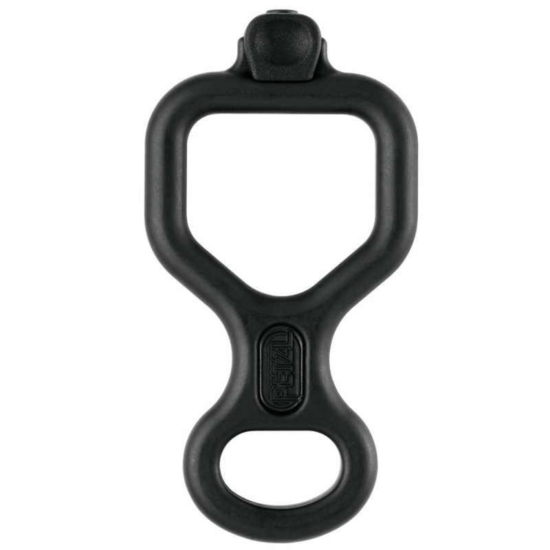 Descendeur en huit avec doigt anti-brûlure