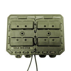 Porte-chargeur double côte à côte Bungy 8BL vert olive pour M4/AR15