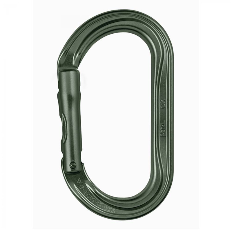 Mousqueton ovale OK sans système de verrouillage Vert Olive