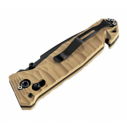 Couteau de poche Cac® S200 serration PA6 Vengeur Edition tan
