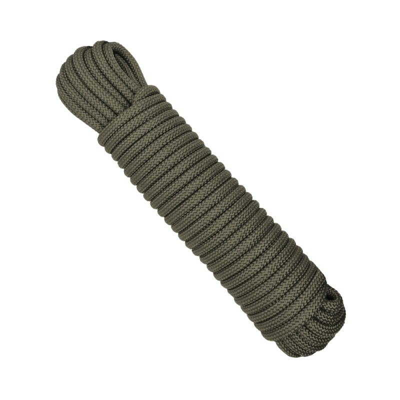 Paracorde longueur 15 m - Ø 7 mm Expédition vert olive