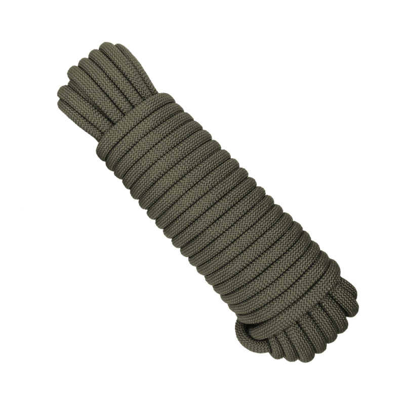 Paracorde longueur 15 m - Ø 9 mm Expédition vert olive