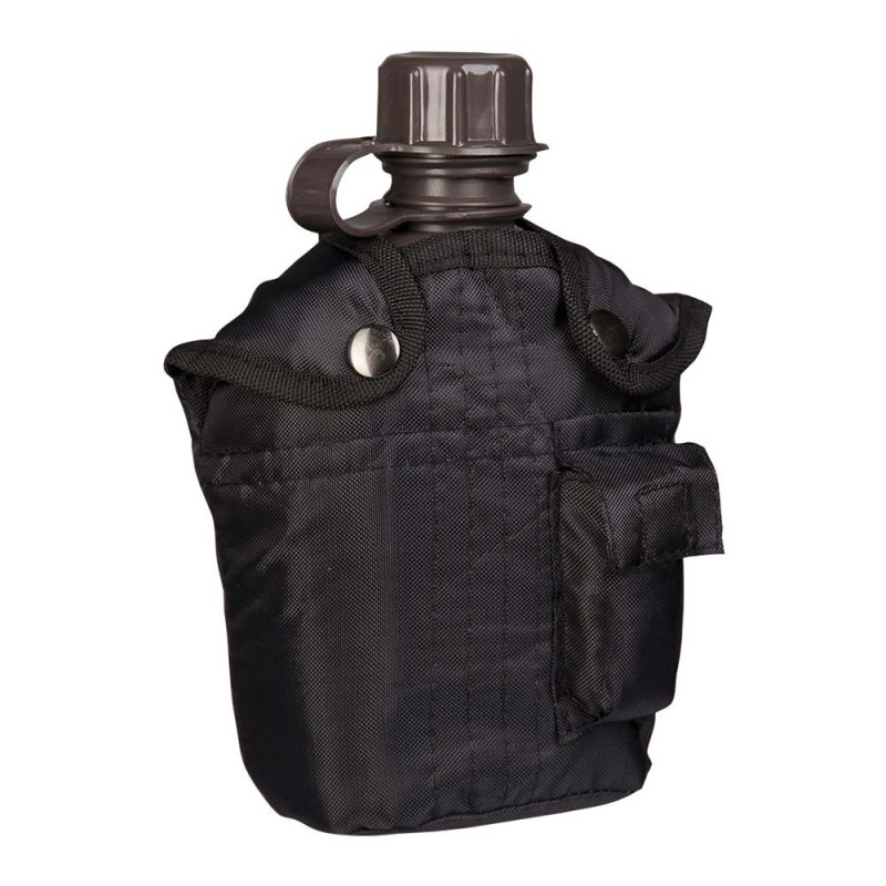 GOURDE US PVC IMP. 1LTR. AV.HOUSSE NOIRE