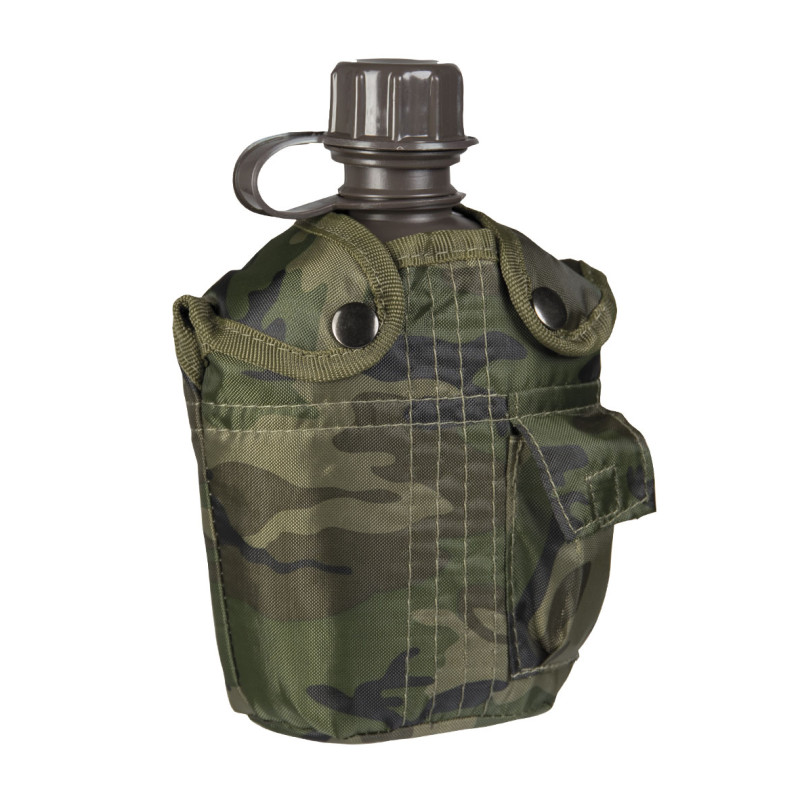 GOURDE US PVC 1L  AVEC HOUSSE CAMO  