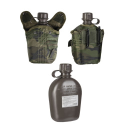 GOURDE US PVC 1L  AVEC HOUSSE CAMO  