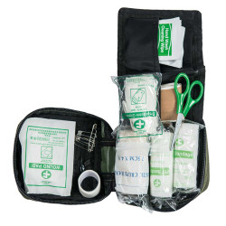 KIT DE PREMIERS SECOURS MIL-TEC MIDI PACK VERT 