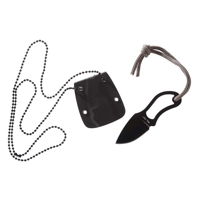 COUTEAU NECK KNIFE AVEC CHAINE 9 CM