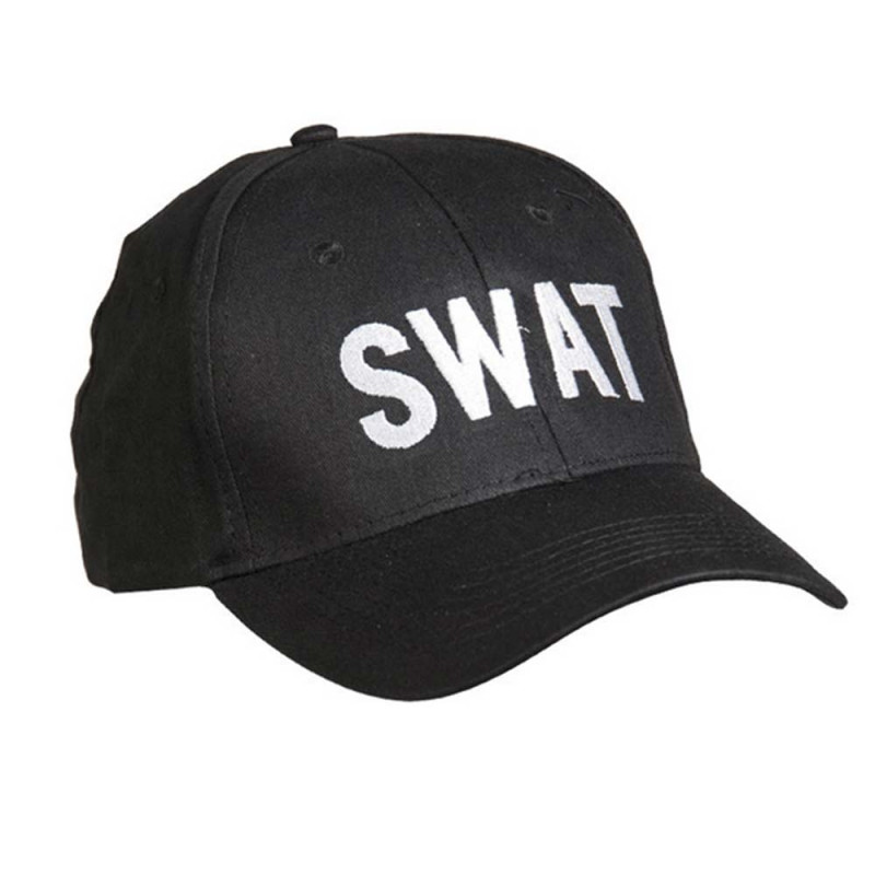 CASQUETTE BASE-BALL NOIRE ′SWAT′