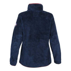 Blouson polaire bouclettes longues Marine