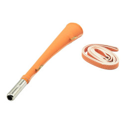 Corne plate fluo Januel de 25 cm avec bretelle