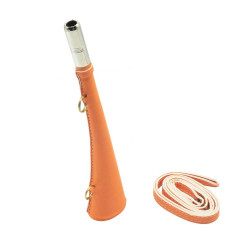Corne plate fluo Januel de 25 cm avec bretelle