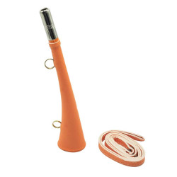 Corne plate fluo Januel de 25 cm avec bretelle