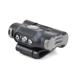 Lampe rechargeable fixation clip UL12 - éclairage blanc et rouge + strobe rouge/bleu - 17 lumens