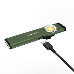 Lampe rechargeable à double source de lumière E5 - 470 lumens - vert olive