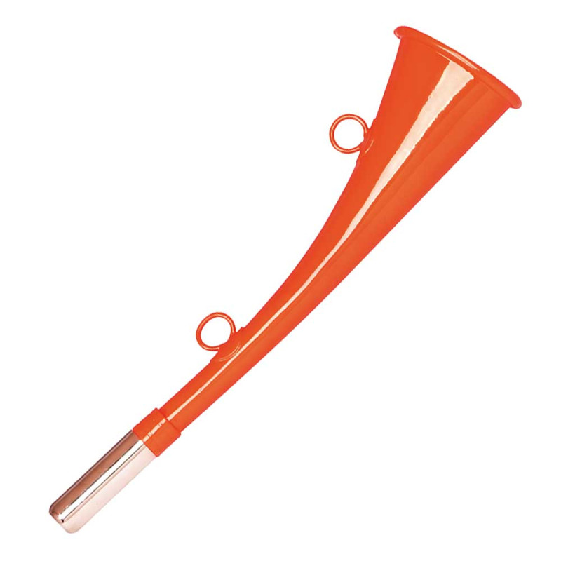 Corne plate 25cm métal orange