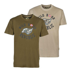 T-SHIRT WILD BOAR REPUBLIC SANGLIER COURANT Mix