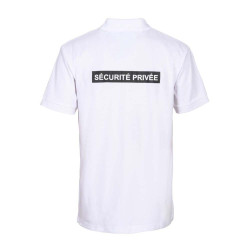 POLO COTON SECURITE - FENETRE MATRICULE BLANC 02
