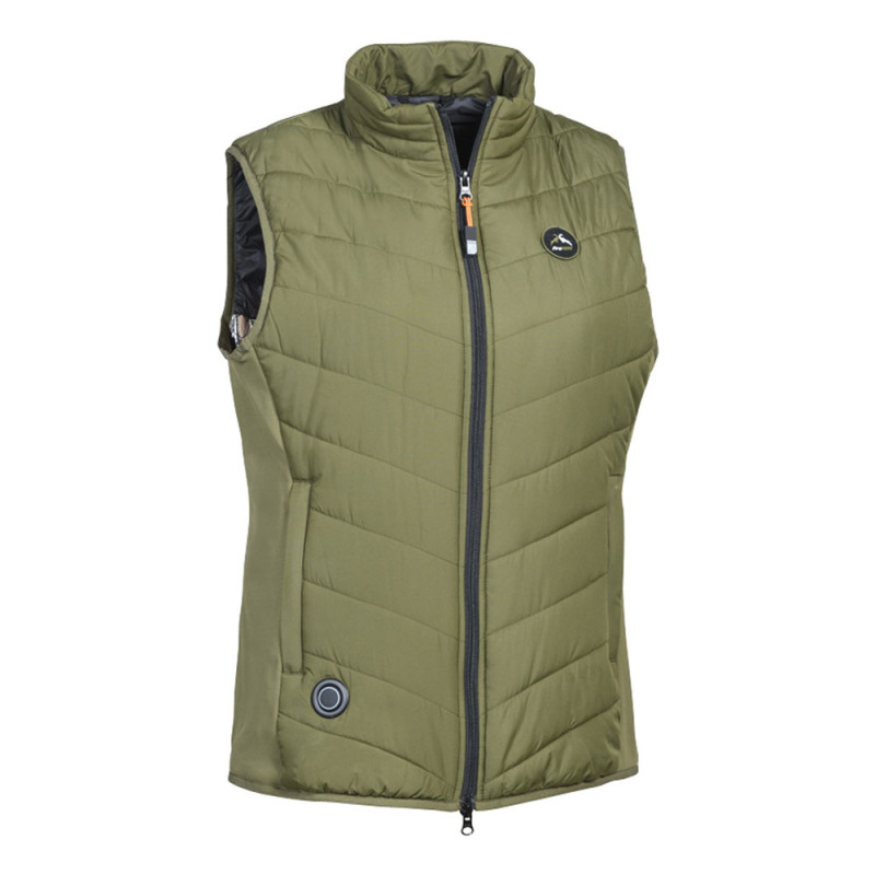 Gilet Chauffant Hybride Femme kaki 01