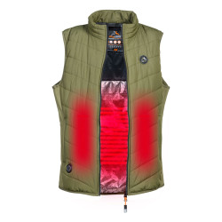 Gilet Chauffant Hybride Femme kaki 03