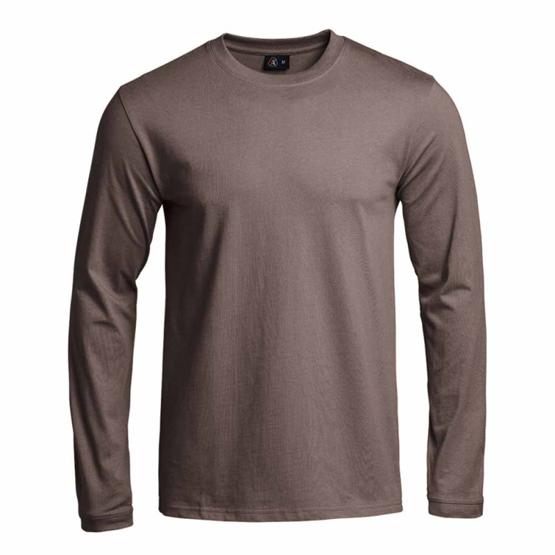 Tee-shirt Strong Manches Longues Brun Terre De France