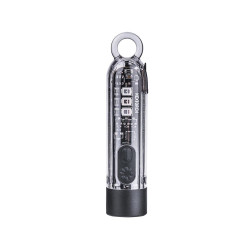 Lampe porte-clés rechargeable multifonctions K40 - éclairage blanc, rouge et bleu + UV - 700 lumens