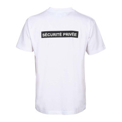 T-SHIRT SECURITE - FENETRE MATRICULE - A BRODER blanc 01