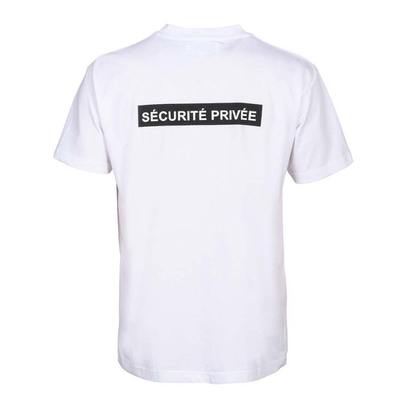 T-SHIRT SECURITE - FENETRE MATRICULE - A BRODER blanc 01