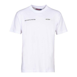 T-SHIRT SECURITE - FENETRE MATRICULE - A BRODER blanc 02