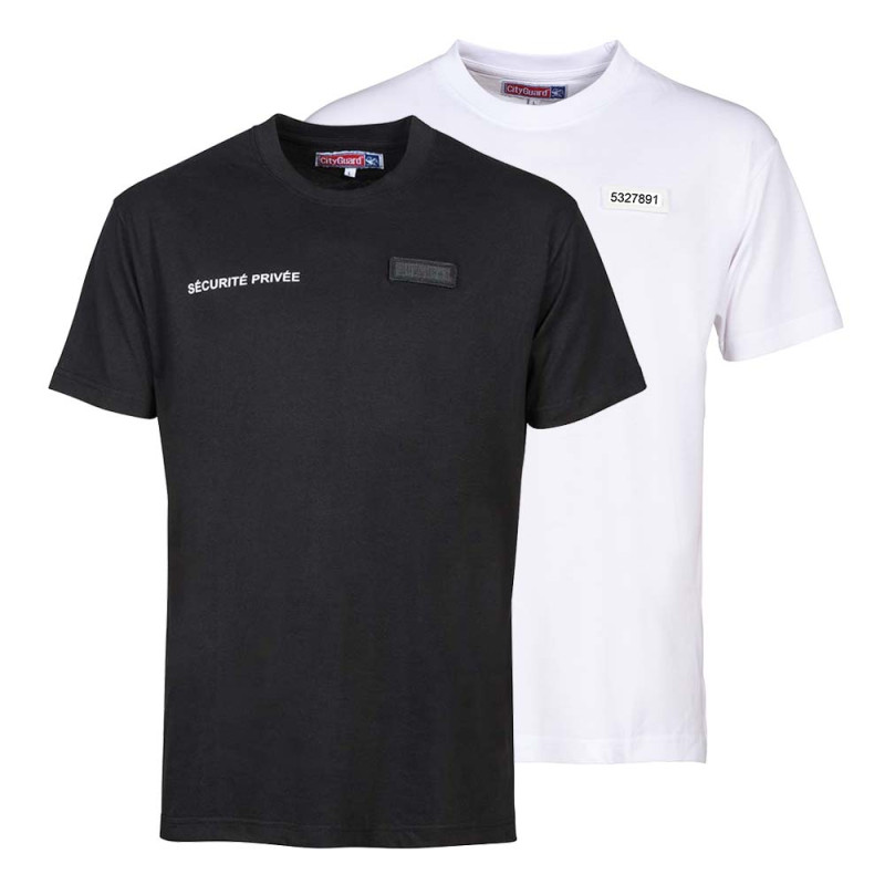 TEE-SHIRT SECURITE - FENETRE MATRICULE - A BRODER Mix