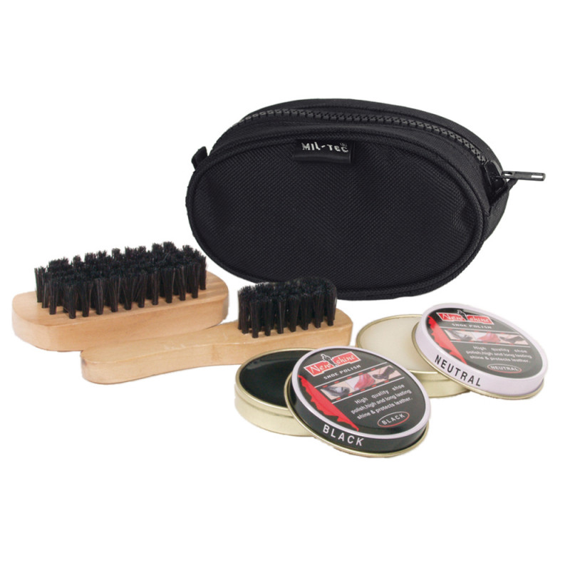 Kit de nettoyage chaussures noir