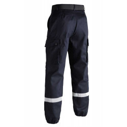 Pantalon F2 bandes rétro-réfléchissantes Bleu