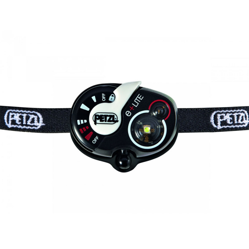 Lampe frontale de secours Petzl E+Lite noir avec sifflet de sécurité - 50 Lumens
