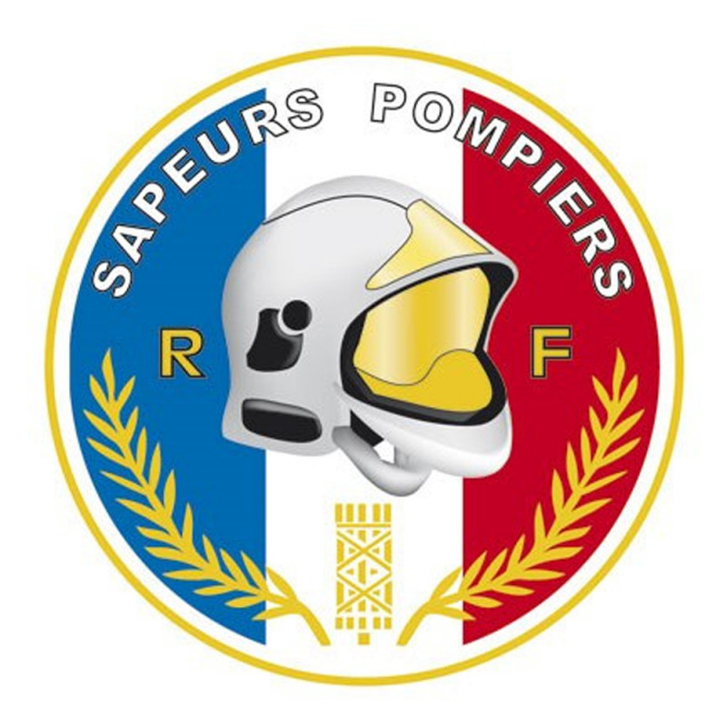 Autocollant Sapeurs-Pompiers rond