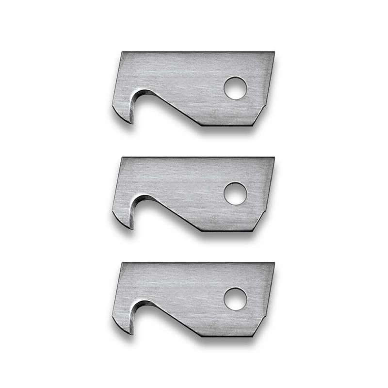 Jeu de 3 lames coupe-ceinture de rechange pour couteau de poche CAC®