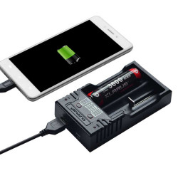 Chargeur pour 2 batteries rechargeables KLARUS