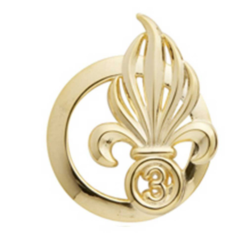 Insigne de béret doré Légion 3ème Régiment Étranger d'Infanterie