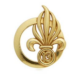 Insigne de béret doré Légion 13ème Demi-brigade de Légion Étrangère