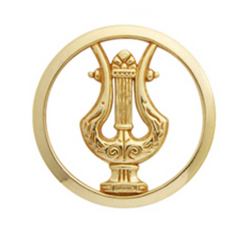 Insigne de béret doré Musique