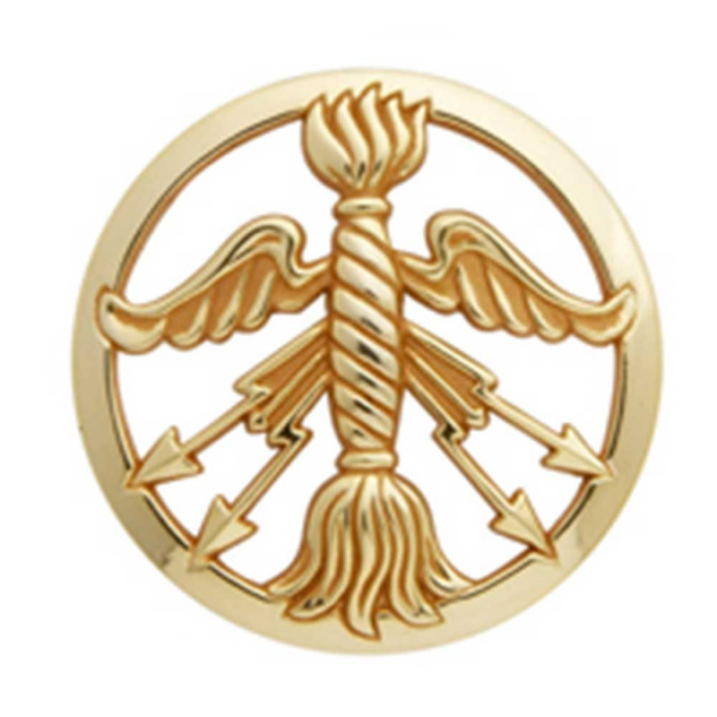 Insigne de béret doré Service des Poudres