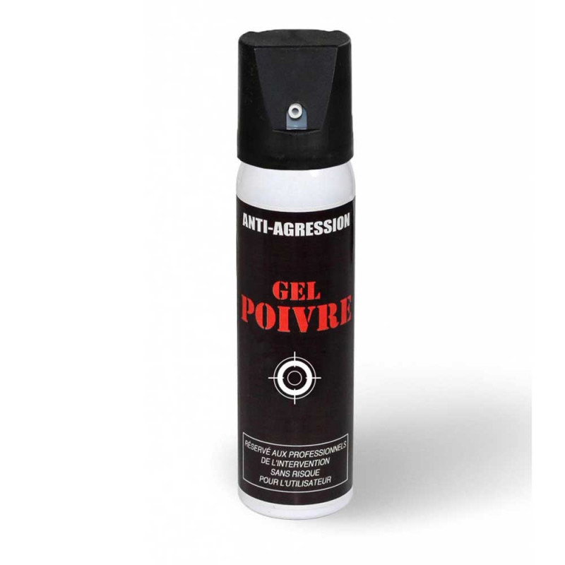 Aérosol lacrymogène anti-agression gel poivre T.O.E 100 ml