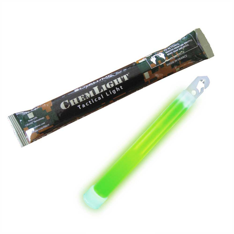 Bâton lumineux ChemLight® 15 cm - 12 heures vert 02