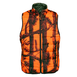 GILET CHASSE WARM REVERSIBLE kaki 02