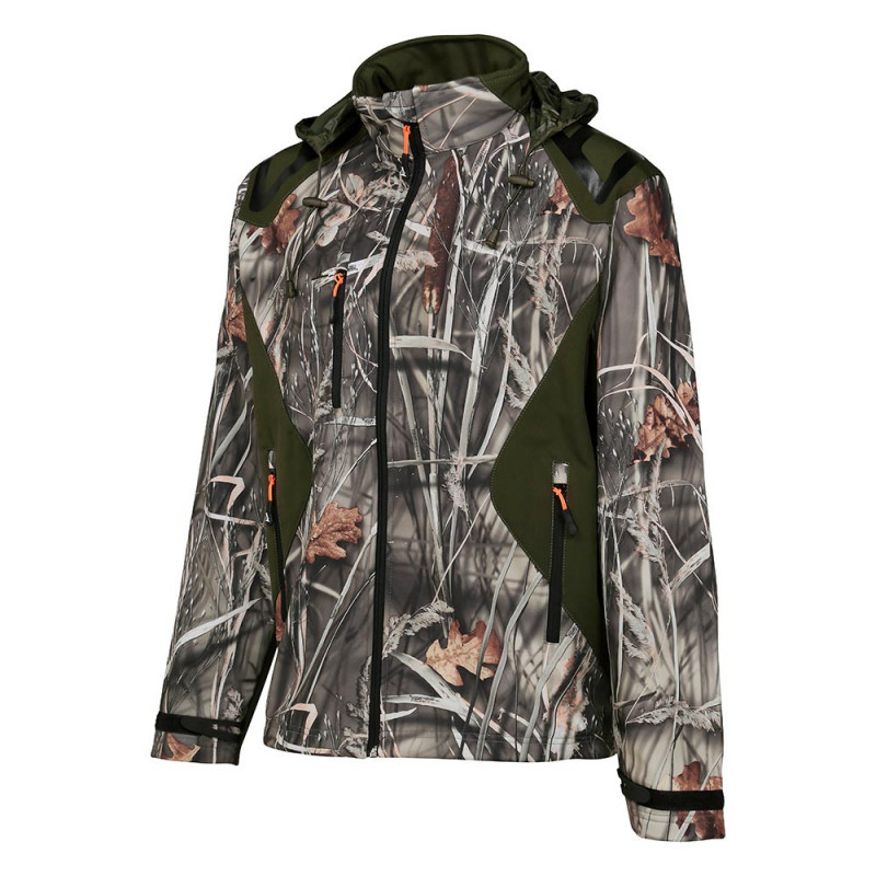 BLOUSON CHASSE SOFTSHELL GHOSTCAMO WET