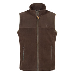 GILET POLAIRE SCOTLAND Marron