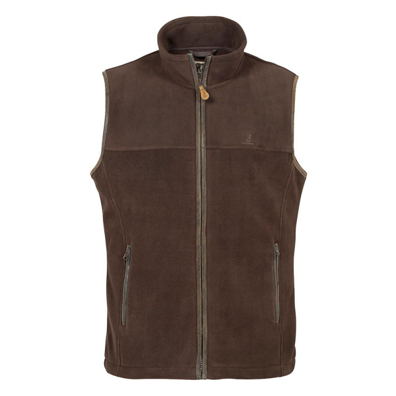 GILET POLAIRE SCOTLAND Marron